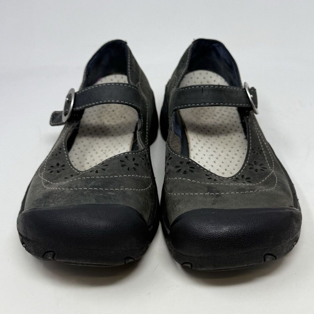 Keen Calistoga Mary Jane Shoes Womens 8 Green Leather Bohemian Comfort Casual - Picture 6 of 15